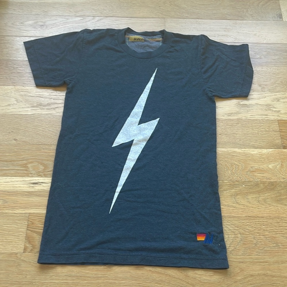 Aviator Nation lightning bolt charcoal shirt!!